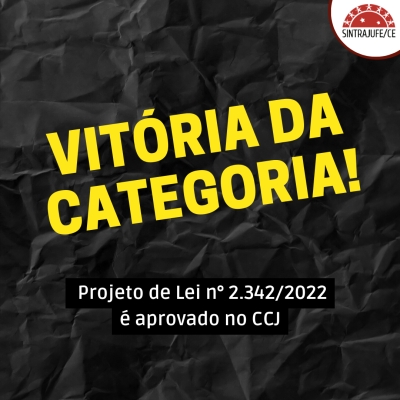 Vitória da categoria! Projeto de Lei n° 2.342/2022 é aprovado na CCJ do senado nesta quarta-feira (16)