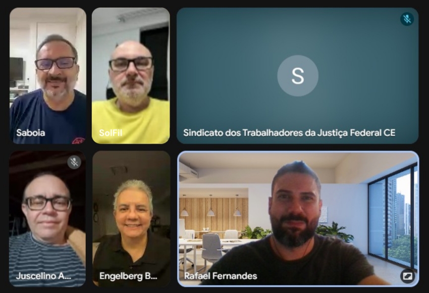 Diretoria do Sintrajufe/CE realiza reunião mensal de fevereiro