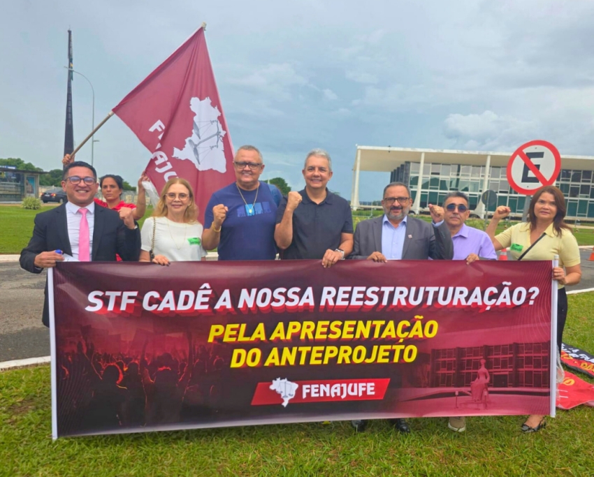 Sintrajufe/CE participa de atos em Brasília pela derrubada do Veto 45 e pela reestruturação da carreira